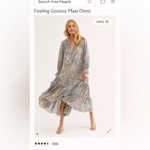Free People Feeling Groovy maxi dress size M